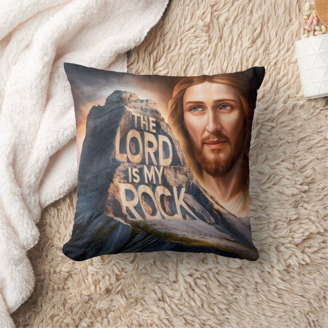 Divine Saviour: The Lord Is My Rock Cushion (Blanket)
