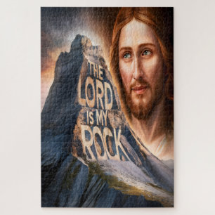 Divine Saviour: The Lord Is My Rock Jigsaw Puzzle