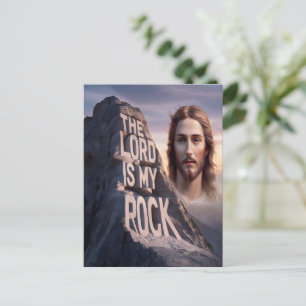 Divine Saviour: The Lord Is My Rock Postcard
