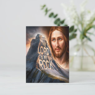 Divine Saviour: The Lord Is My Rock Postcard