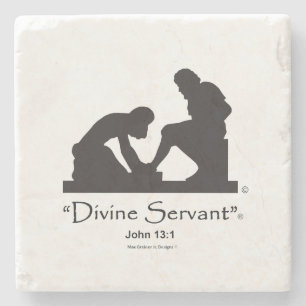 "Divine Servant" 4" Stone Coaster