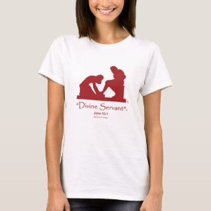"Divine Servant" T-shirt Cherry Red Logo