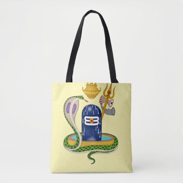 Divine Shivlingam Tote Bag – Spiritual Vibes Every (Front)