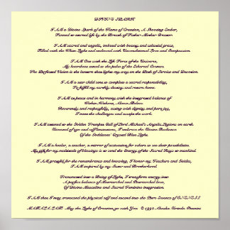 Divine Spark Meditation - Customised Poster