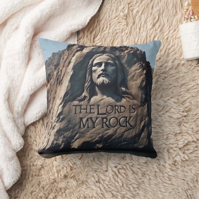 Divine Statue: The Lord Is My Rock Cushion (Blanket)
