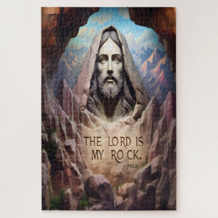 Divine Statue: The Lord Is My Rock Jigsaw Puzzle