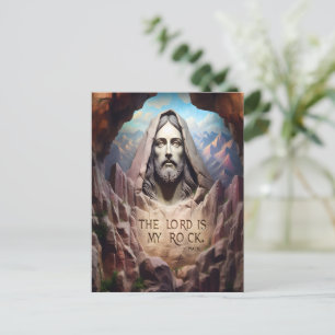 Divine Statue: The Lord Is My Rock Postcard
