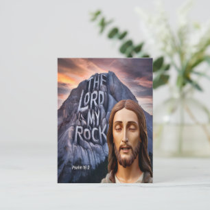 Divine Strength: The Lord Is My Rock Postcard