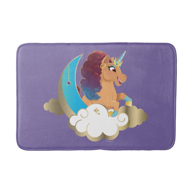 Divine the Unicorn | Moon & Clouds Bath Mat (Front)