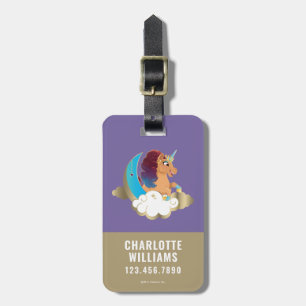 Divine the Unicorn Moon & Clouds Luggage Tag