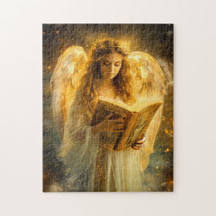 Divine Wisdom Angel with Bible Jigsaw Puzzle
