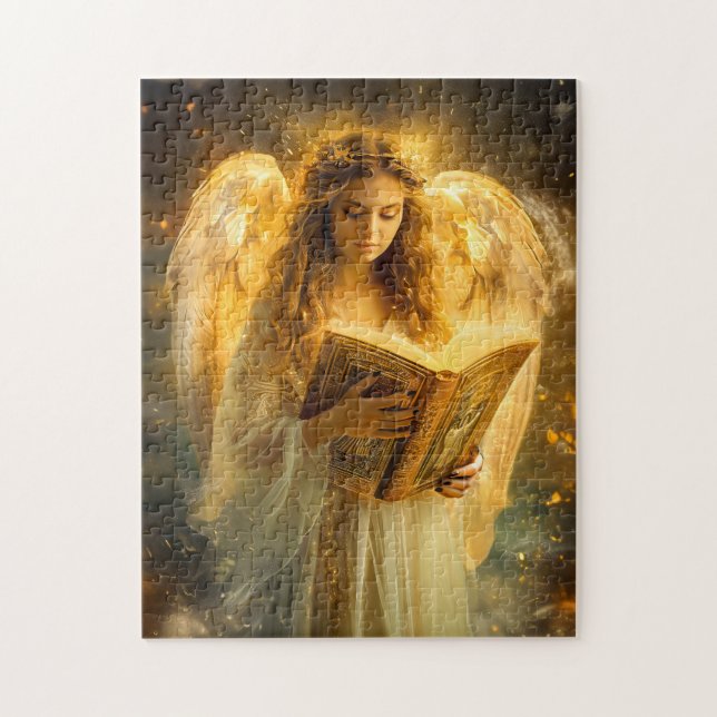 Divine Wisdom Angel with Bible Jigsaw Puzzle (Vertical)