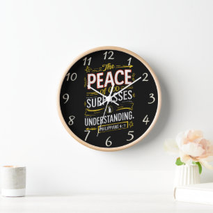 Divine Words on  God surpasses understanding Clock