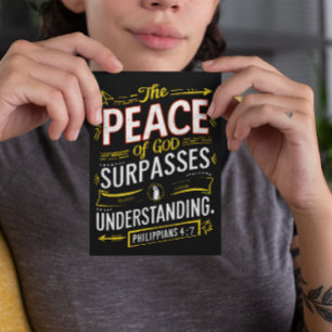 Divine Words on God surpasses understanding Postcard