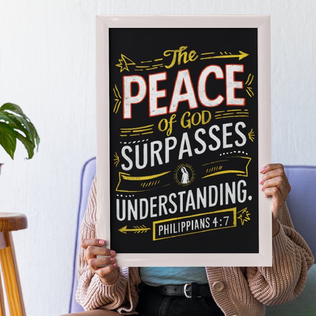 Divine Words on  God surpasses understanding Poster (Creator Uploaded)