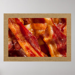 Divinely Decadent Bacon Art Poster