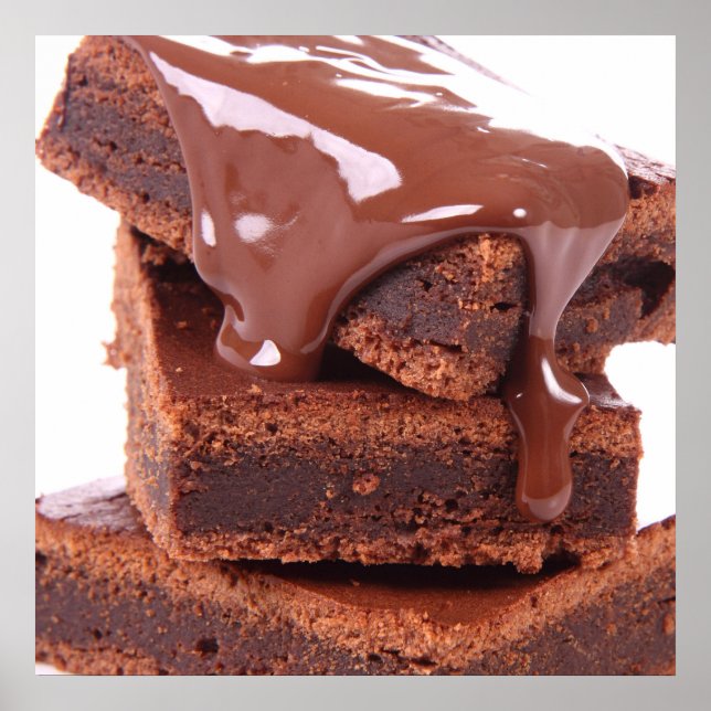 Divinely Decadent Chocolate Brownie Poster - SRF (Front)