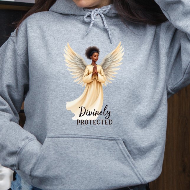 Divinely Protected Watercolor Angel Hoodie (Creator Uploaded)