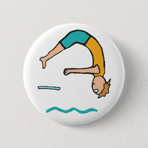 Diving 6 Cm Round Badge
