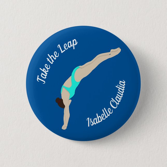 Diving 6 Cm Round Badge (Front)