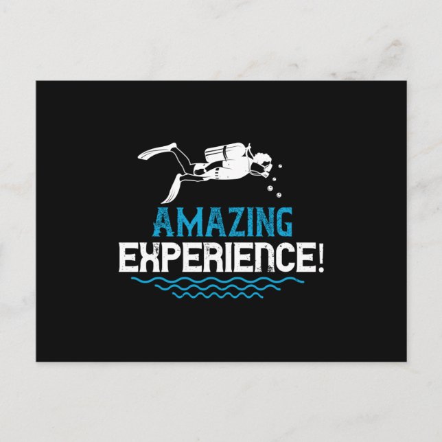 Diving - Amazing Experience! Postcard (Front)