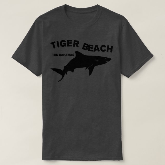 Diving at Tiger Beach Grand Bahama Island the Baha T-Shirt (Design Front)