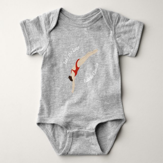 Diving Baby Bodysuit (Front)