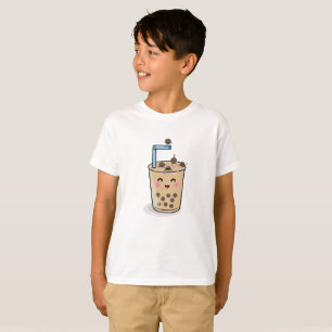 Diving Boba Pearl Tea Kids Shirt