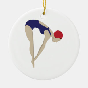 Diving Ceramic Tree Decoration