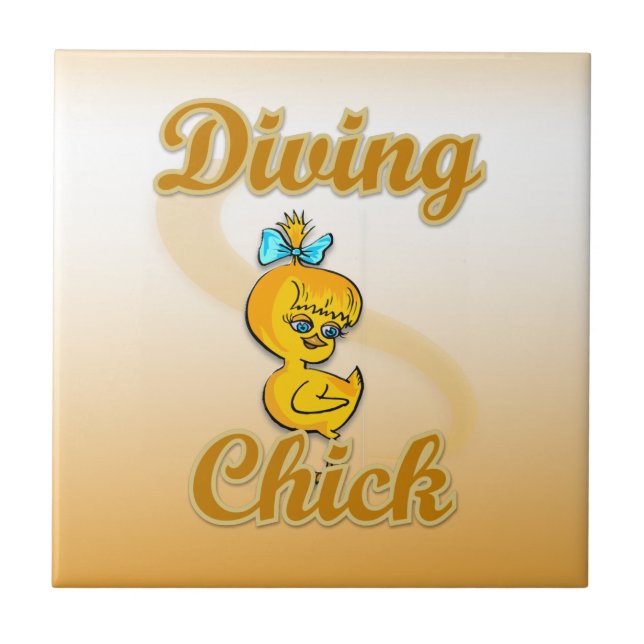 Diving Chick Tile (Front)