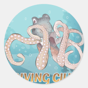 Diving Club Sign Sticker