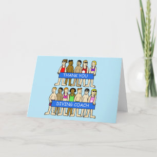 Diving coach Thank you. You Card