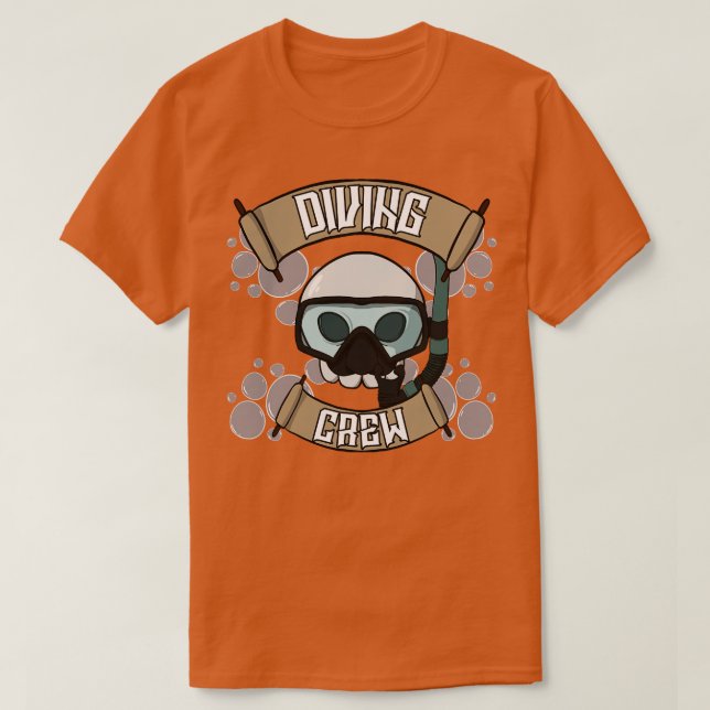 Diving crew Jolly pirate T-Shirt (Design Front)