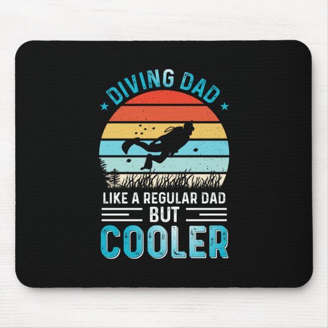 Diving Dad Mouse Pad (Front)