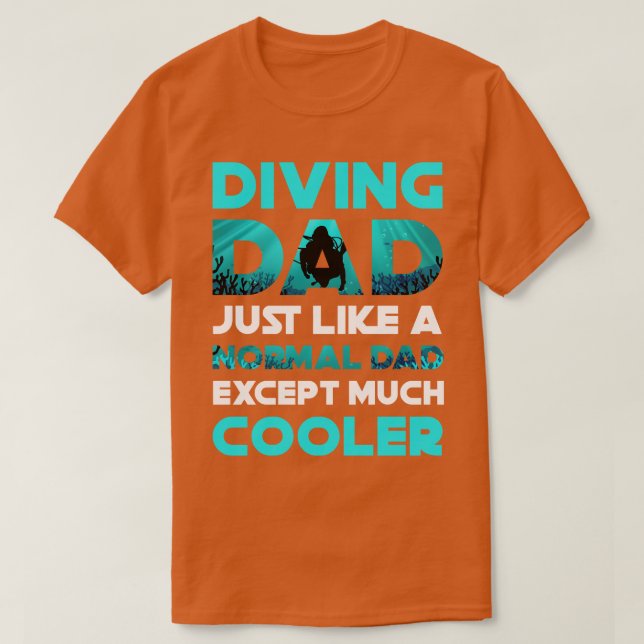 Diving Dad Scuba Diving T-Shirt (Design Front)