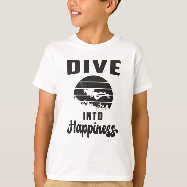 Diving Dive Diver Scuba Diving Sea Funny Gift Idea T-Shirt (Front)