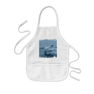 Diving Dolphin Smock Kids Apron