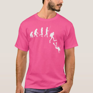 Diving Evolution Evolution Of Man Funny Scuba Dive T-Shirt