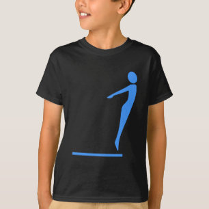 Diving Figure - Baby Blue T-Shirt
