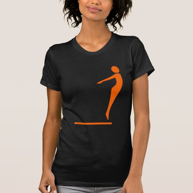 Diving Figure - Orange T-Shirt (Front)