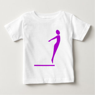 Diving Figure - Purple Baby T-Shirt