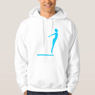 Diving Figure - Sky Blue Hoodie