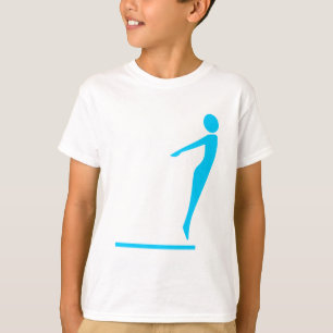 Diving Figure - Sky Blue T-Shirt