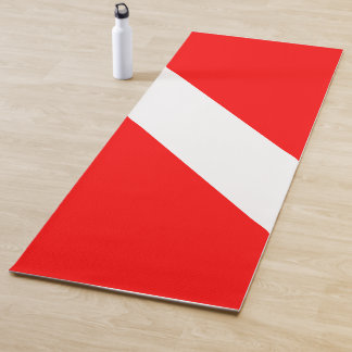 Diving Flag Scuba Diver Diver Down Yoga Mat