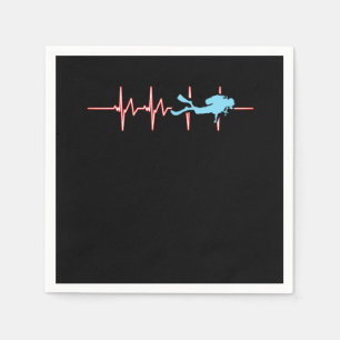 Diving Heartbeat Underwater Diving Surfing Swimmin Napkin