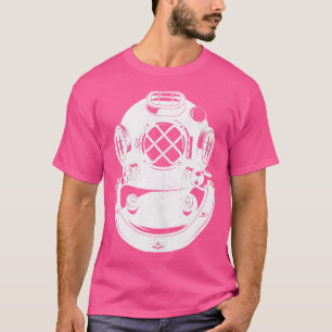 Diving Helmet Distressed Art Underwater Diving Hel T-Shirt