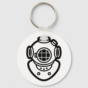 Diving Helmet Key Ring