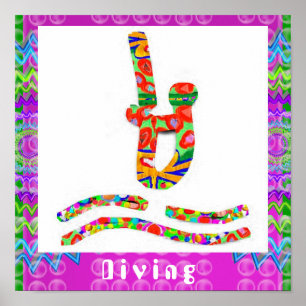 Diving - Hobby, Exercise, Sports Poster