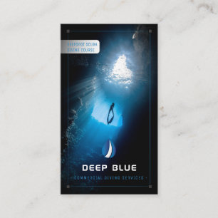 Diving Instructor Frogman Scuba Sports Business Card