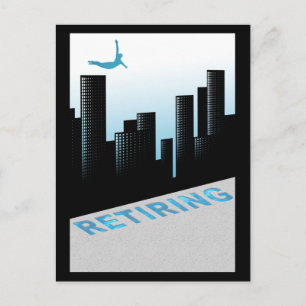 diving into retirement postcard